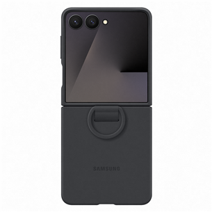 Samsung Silicone case, Galaxy Flip7, серый - Силиконовый чехол EF-PF766TBEGWW