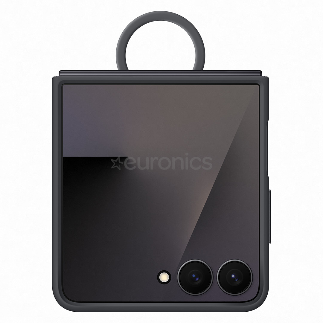 Samsung Silicone case, Galaxy Flip7, melna - Apvalks viedtālrunim