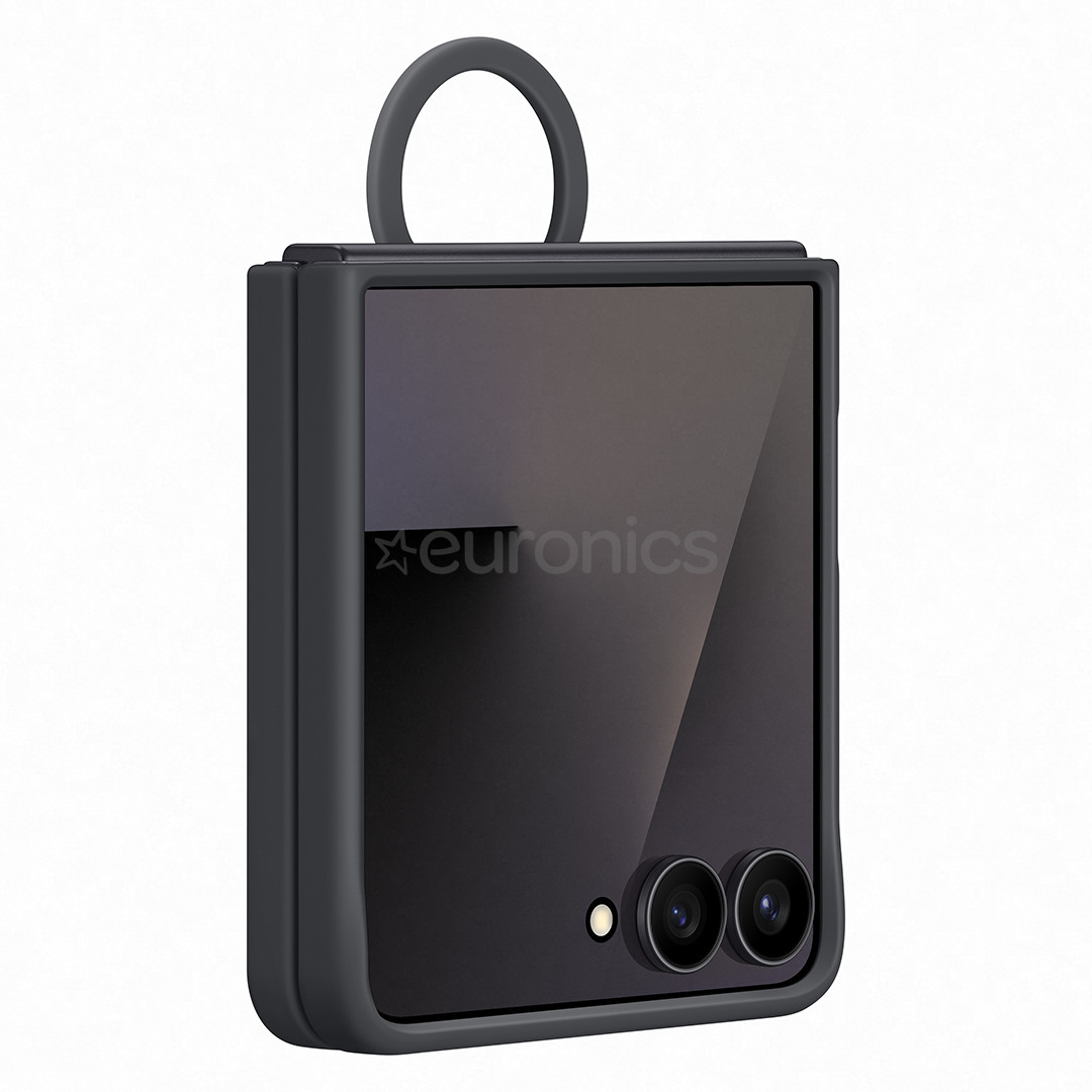 Samsung Silicone case, Galaxy Flip7, melna - Apvalks viedtālrunim