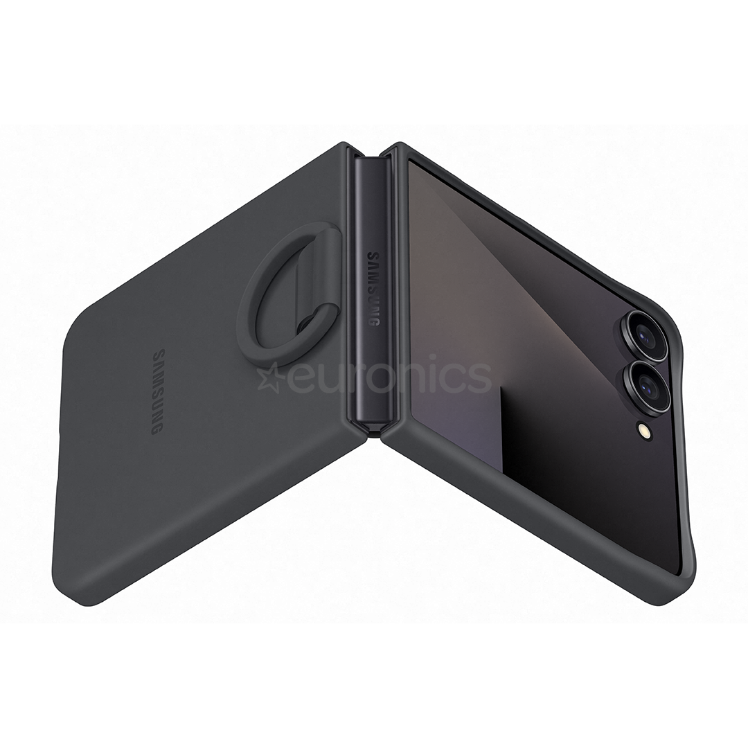 Samsung Silicone case, Galaxy Flip7, серый - Силиконовый чехол