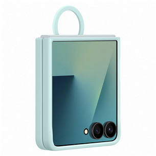 Samsung Silicone case, Galaxy Flip7, gaiši zaļa - Apvalks viedtālrunim