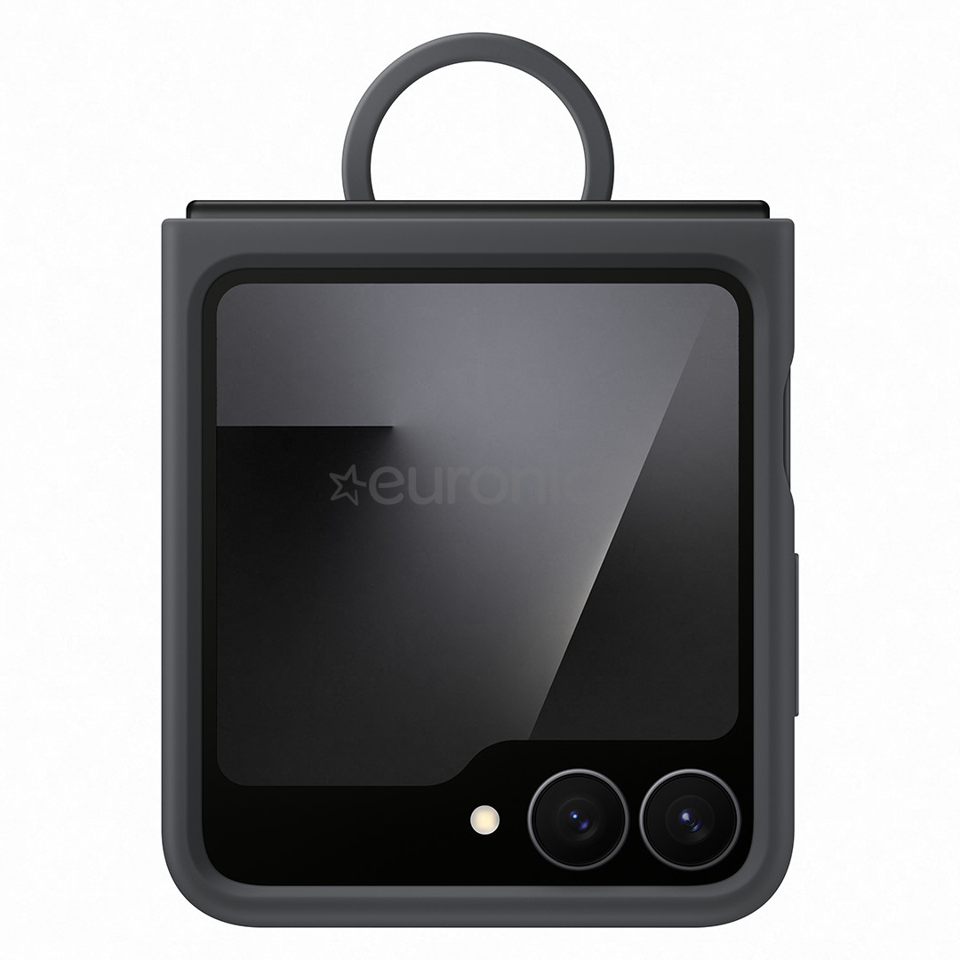 Samsung Silicone case, Galaxy Flip7 FE, melna - Apvalks viedtālrunim