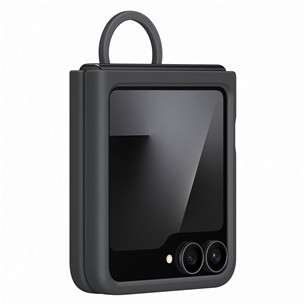 Samsung Silicone case, Galaxy Flip7 FE, melna - Apvalks viedtālrunim