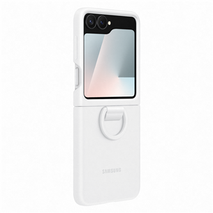 Samsung Silicone case, Galaxy Flip7 FE, balta - Apvalks viedtālrunim