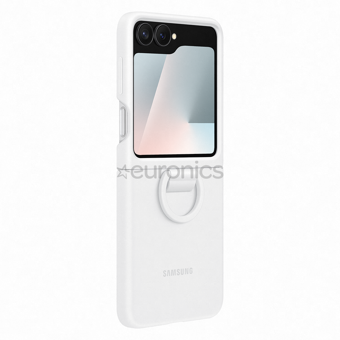 Samsung Silicone case, Galaxy Flip7 FE, balta - Apvalks viedtālrunim