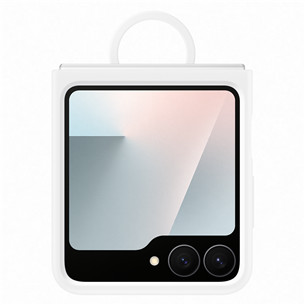 Samsung Silicone case, Galaxy Flip7 FE, balta - Apvalks viedtālrunim