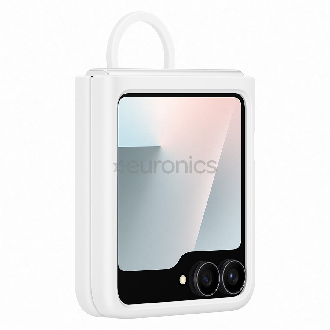Samsung Silicone case, Galaxy Flip7 FE, balta - Apvalks viedtālrunim