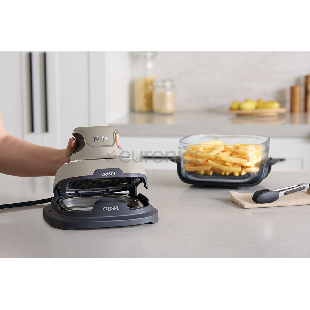 Ninja CRISPi 4-in-1, 1700 W, 3.8 L, bēša - Portatīvais karstā gaisa friteris