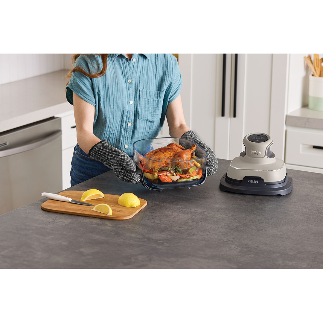 Ninja CRISPi 4-in-1, 1700 W, 3.8 L, bēša - Portatīvais karstā gaisa friteris