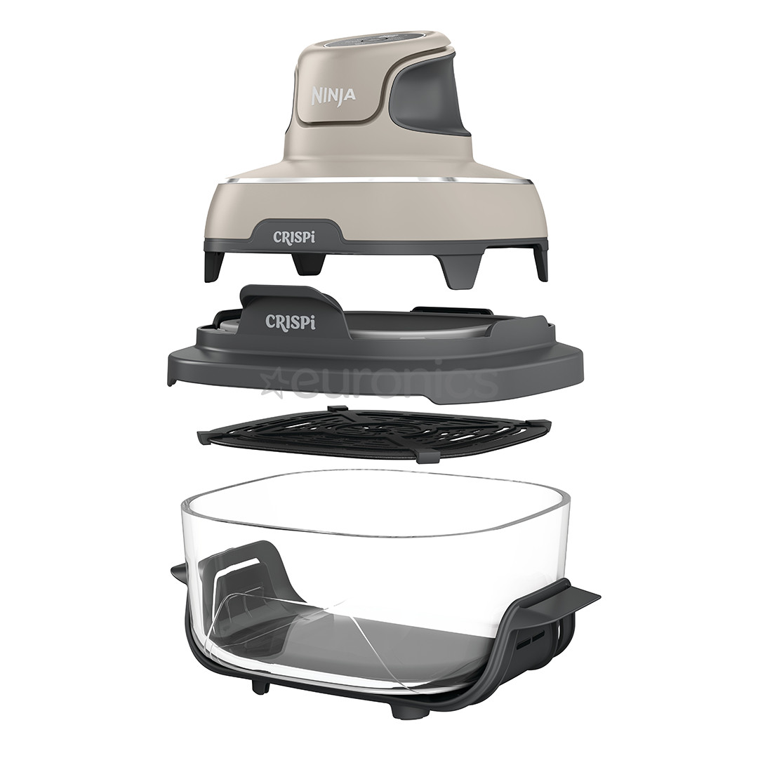 Ninja CRISPi 4-in-1, 1700 W, 3.8 L, bēša - Portatīvais karstā gaisa friteris