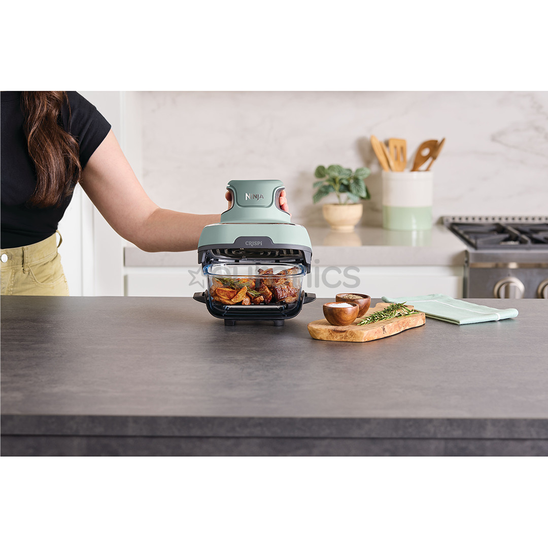 Ninja CRISPi 4-in-1, 1700 W, 3.8 L, zaļa - Portatīvais karstā gaisa friteris