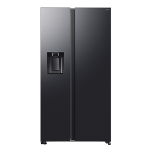 Samsung Bespoke AI, NoFrost, 640 L, height 179 cm, black - SBS-refrigerator RS70F65KEFEO