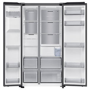 Samsung Bespoke AI, NoFrost, 640 L, height 179 cm, black - SBS-refrigerator