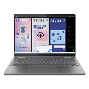 Lenovo Yoga 7 2-in-1 14ILL10, 14'', OLED, WQXGA, Ultra 5, 16 GB, 512 GB, ENG, pelēka - Portatīvais dators 83JQ0003NT