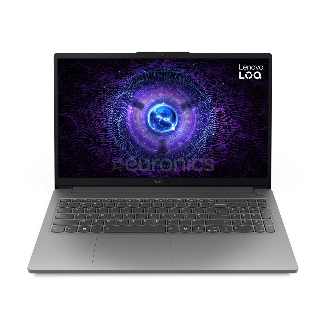 Lenovo LOQ 15IAX9E, 15,6'', 144 Hz, i5, 12 GB, 512 GB, RTX 3050, pelēka - Portatīvais dators