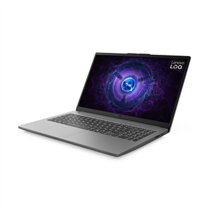 Lenovo LOQ 15IAX9E, 15,6'', 144 Hz, i5, 12 GB, 512 GB, RTX 3050, pelēka - Portatīvais dators