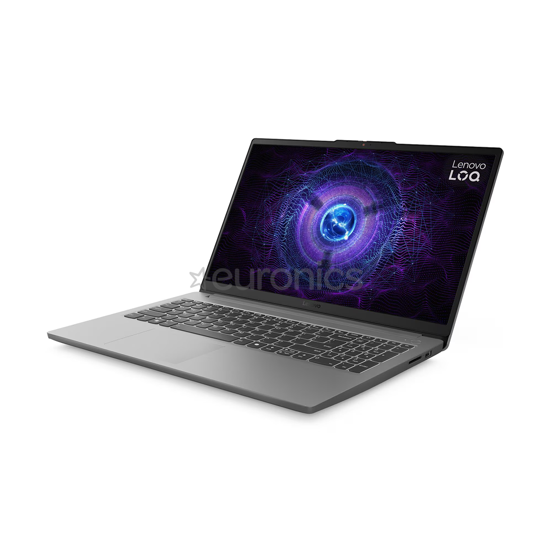 Lenovo LOQ 15IAX9E, 15,6'', 144 Hz, i5, 12 GB, 512 GB, RTX 3050, pelēka - Portatīvais dators