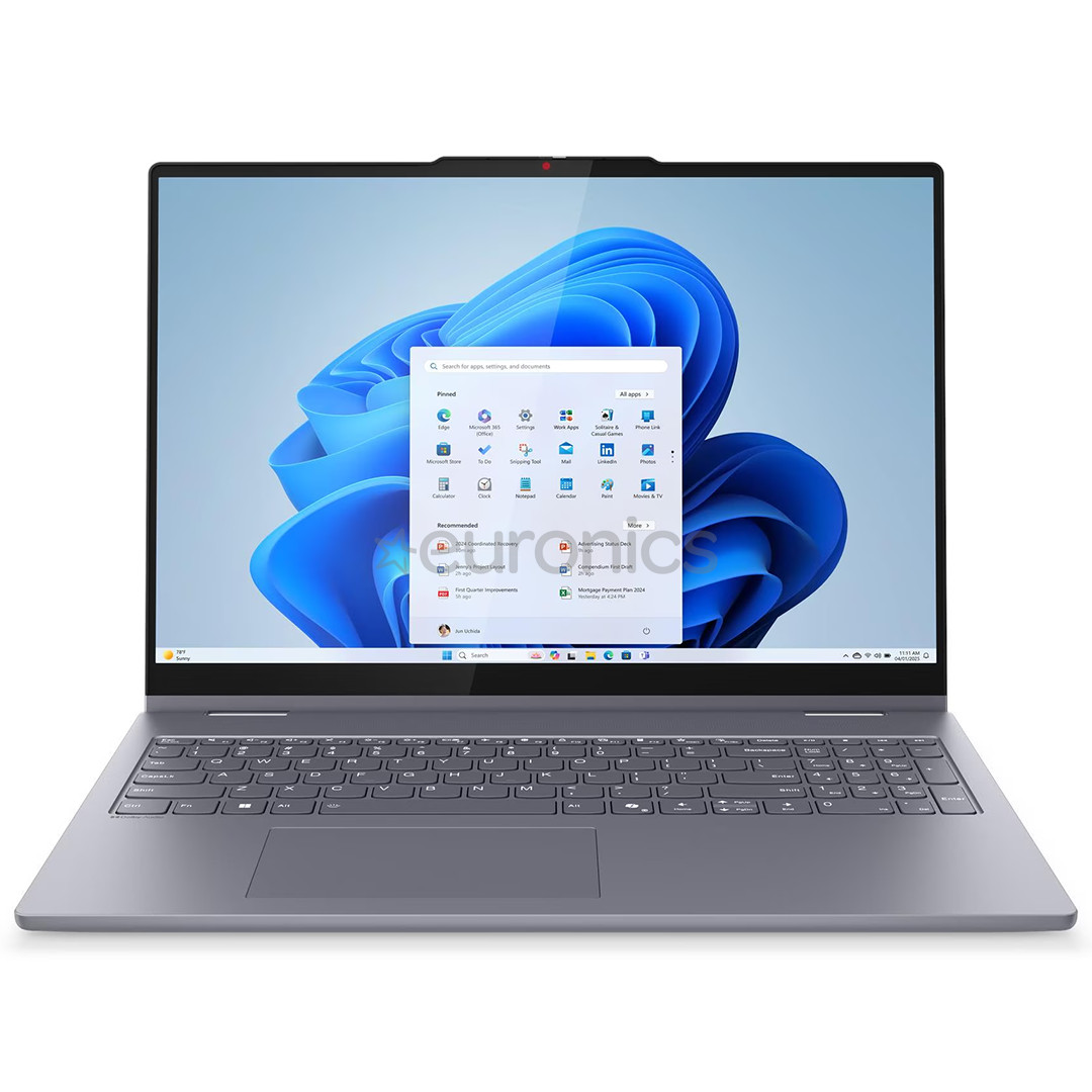 Lenovo IdeaPad 5 2-in-1 16IAL10, 16", WUXGA, Ultra 5, 16 GB, 512 GB, ENG, pelēka - Portatīvais dators