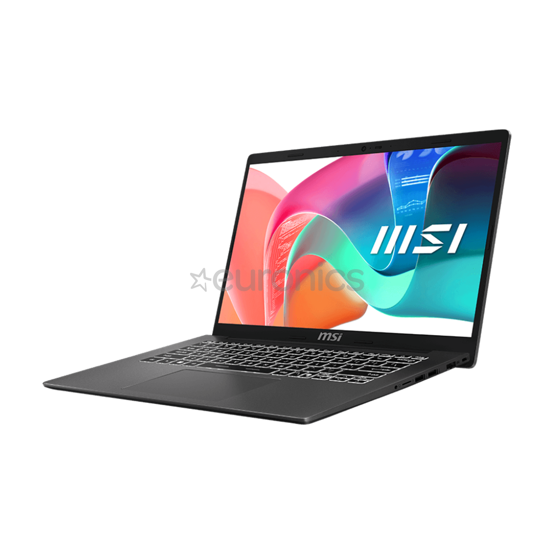 MSI Modern 14 F13M, 14'', i5, 16 GB, 512 GB, ENG, tumši pelēka - Portatīvais dators