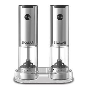 Stollar the Salt & Pepper, stainless steel - Salt and pepper grinder