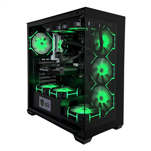 Intop Gaming R5 Aqua, Ryzen 5, 32 GB, 1 TB, RTX 5060 Ti, melna - Dators ER282419