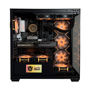 Intop Gaming R7 Aqua, Ryzen 7, 32 ГБ, 1 ТБ, RTX 5070, черный - Настольный компьютер