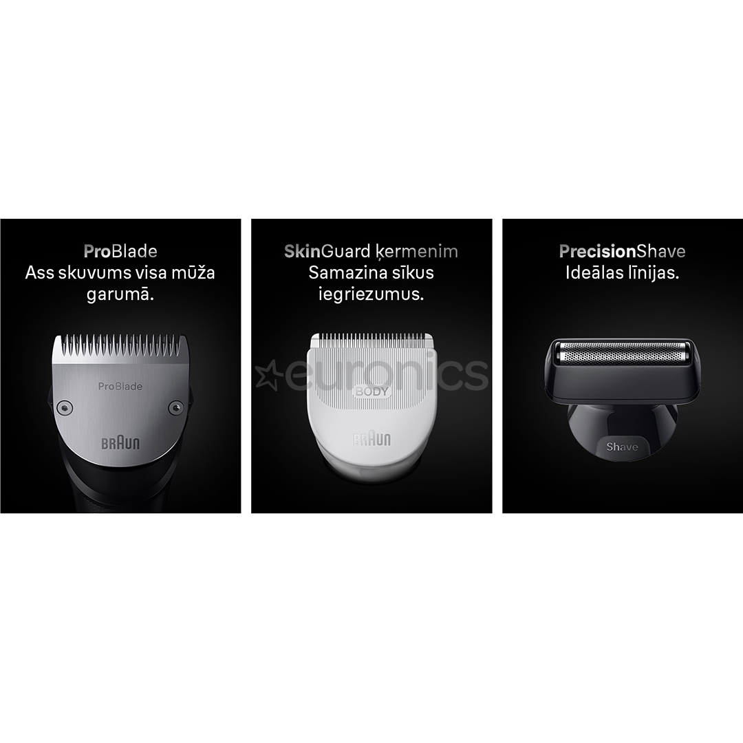 Braun Series 7, 11-in-1, dark blue - Grooming kit
