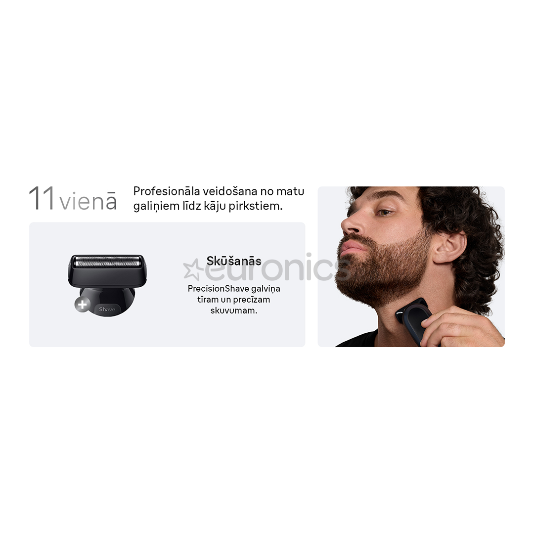 Braun Series 7, 11-in-1, dark blue - Grooming kit