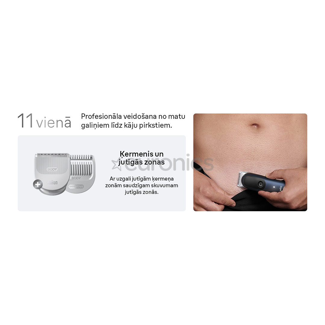 Braun Series 7, 11-in-1, dark blue - Grooming kit