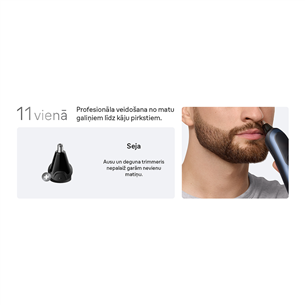 Braun Series 7, 11-in-1, dark blue - Grooming kit