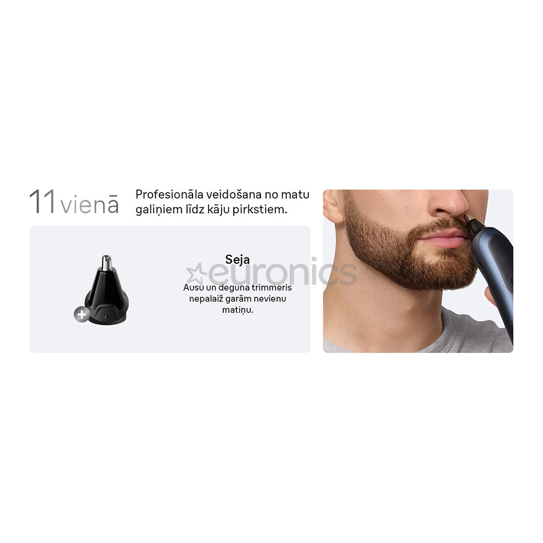 Braun Series 7, 11-in-1, dark blue - Grooming kit