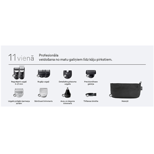 Braun Series 7, 11-in-1, dark blue - Grooming kit