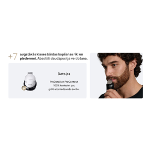 Braun Series 9, grey/black - Beard trimmer
