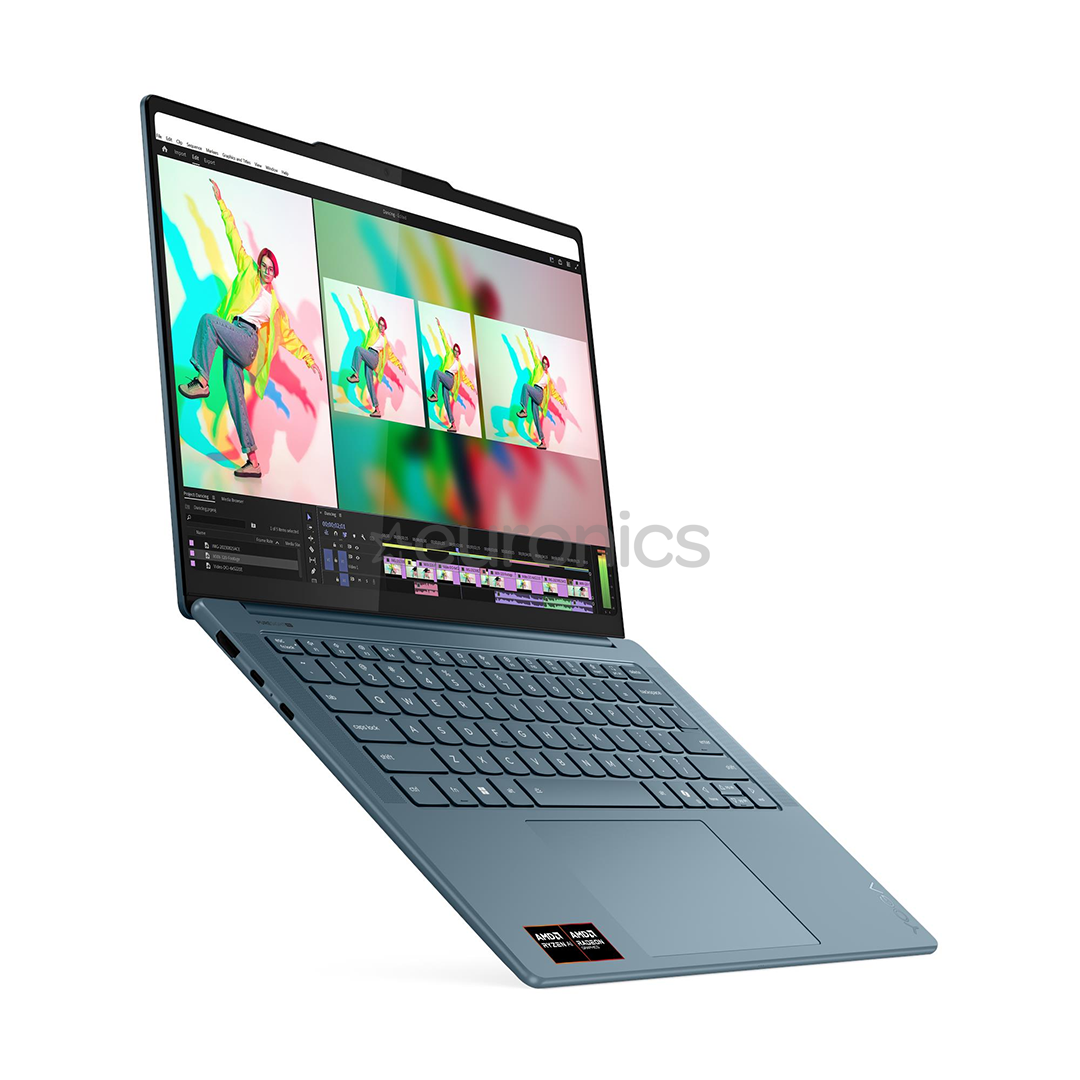 Lenovo Yoga 7 14ASP10, 14,5'', 3K, OLED, 90 Hz, Ryzen AI 9, 32 GB, 1 TB, ENG, zila - Portatīvais dators