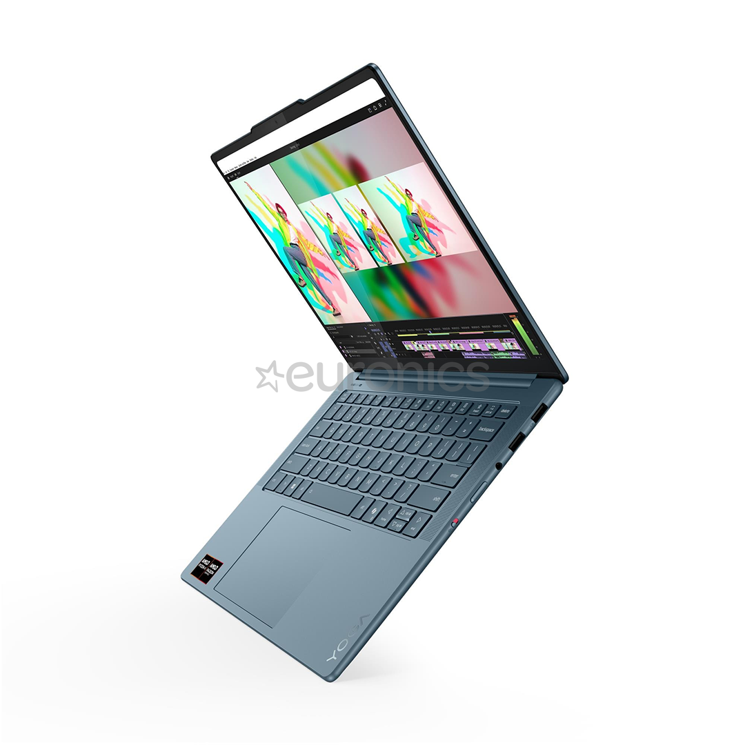 Lenovo Yoga 7 14ASP10, 14,5'', 3K, OLED, 90 Hz, Ryzen AI 9, 32 GB, 1 TB, ENG, zila - Portatīvais dators