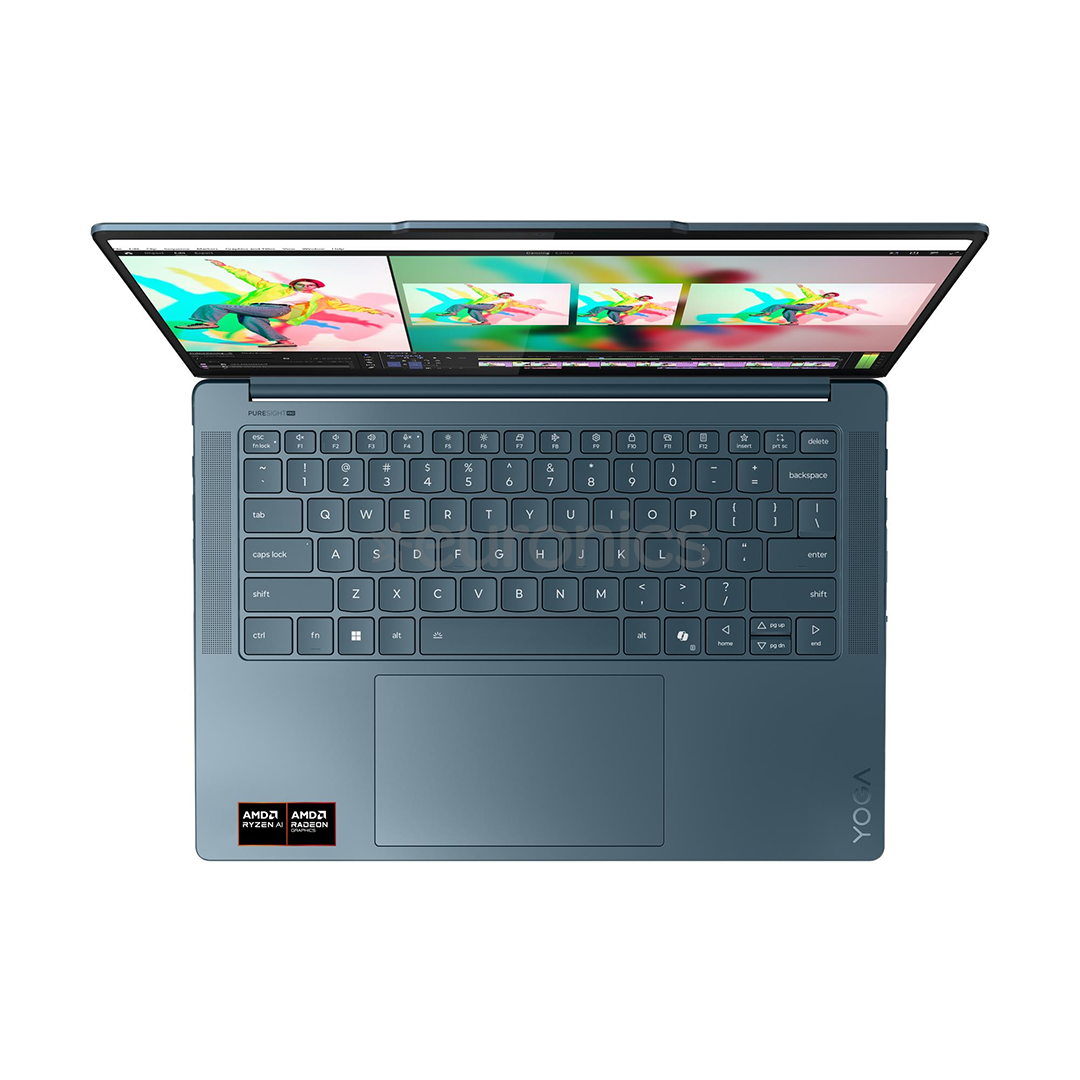 Lenovo Yoga 7 14ASP10, 14,5'', 3K, OLED, 90 Hz, Ryzen AI 9, 32 GB, 1 TB, ENG, zila - Portatīvais dators