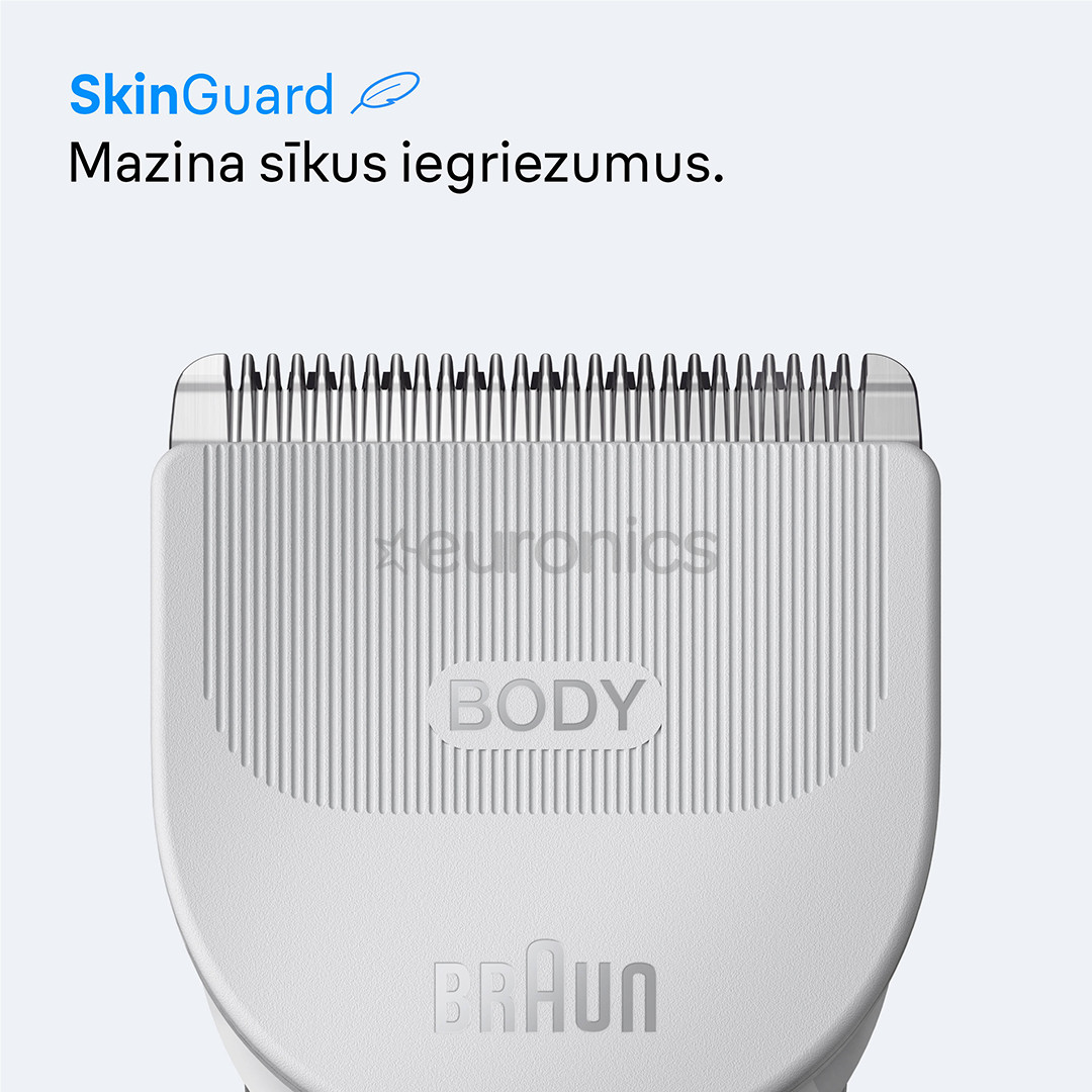 Braun Series 3, balta - Ķermeņa trimmeris
