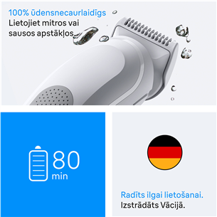 Braun Series 3, balta - Ķermeņa trimmeris