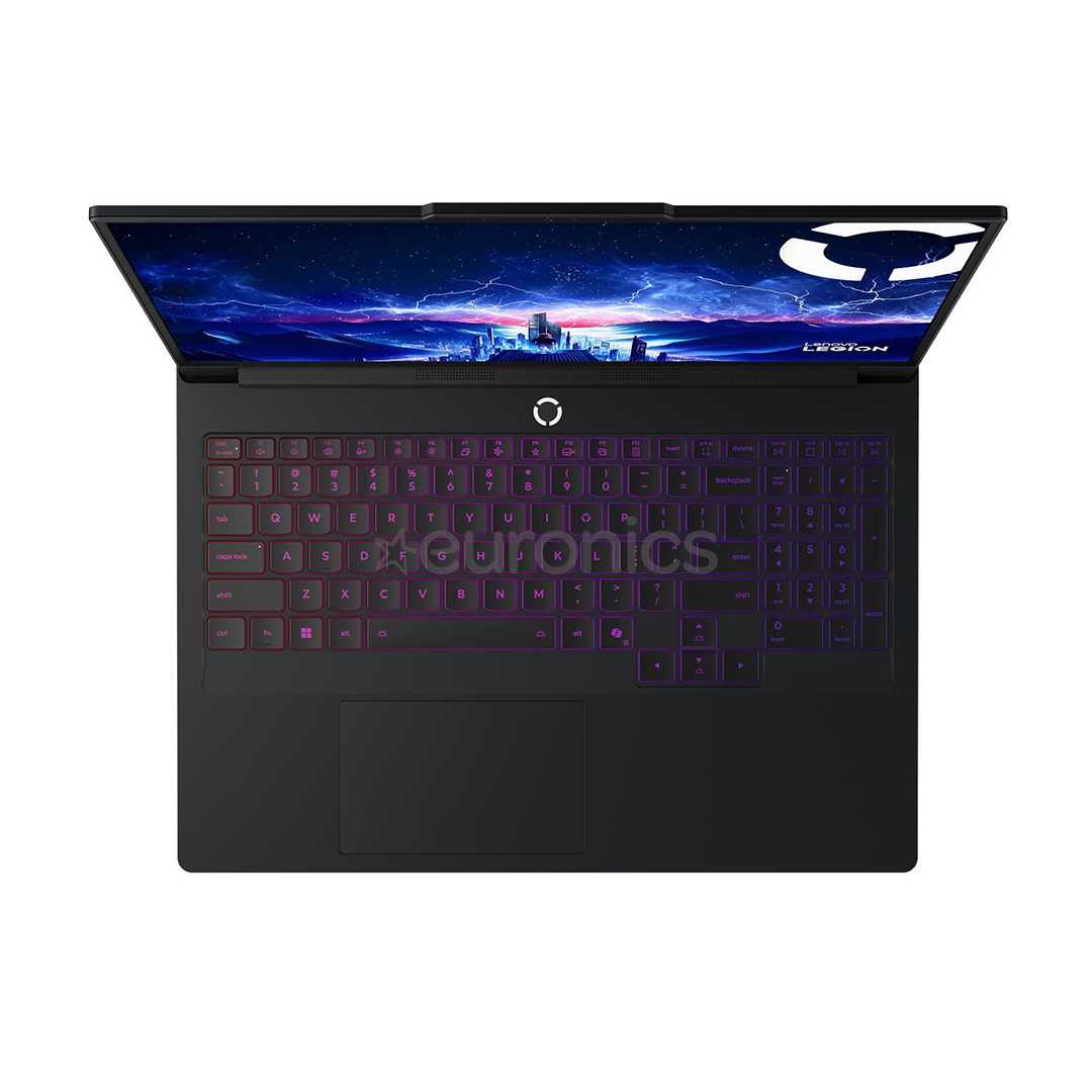 Lenovo Legion Pro 7 16IAX10H, 16'', WQXGA, OLED, 240 Hz, Ultra 9, 32 GB, 1 TB, RTX 5070 Ti, ENG, melna - Portatīvais dators