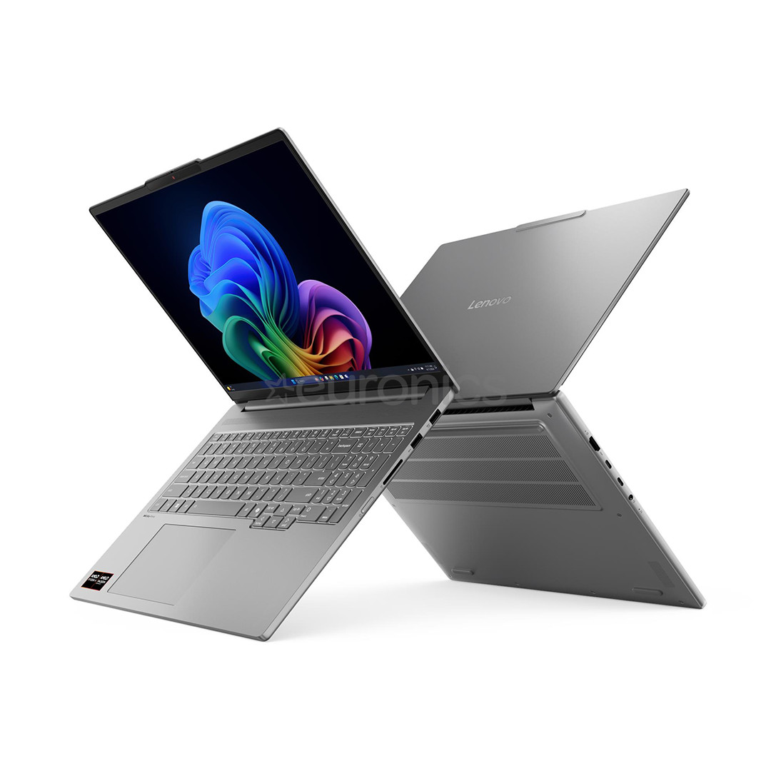 Lenovo IdeaPad Pro 5 16AKP10, 16'', 2.8K, OLED, 120 Hz, Ryzen AI 7, 32 GB, 1 TB, RTX 5050, ENG, pelēka - Portatīvais dators