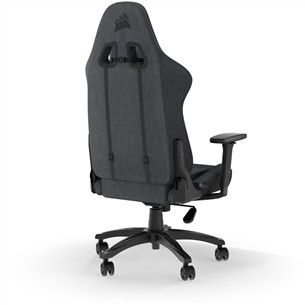 Corsair TC100 Relaxed Fabric, melna/pelēka - Krēsls spēlēm