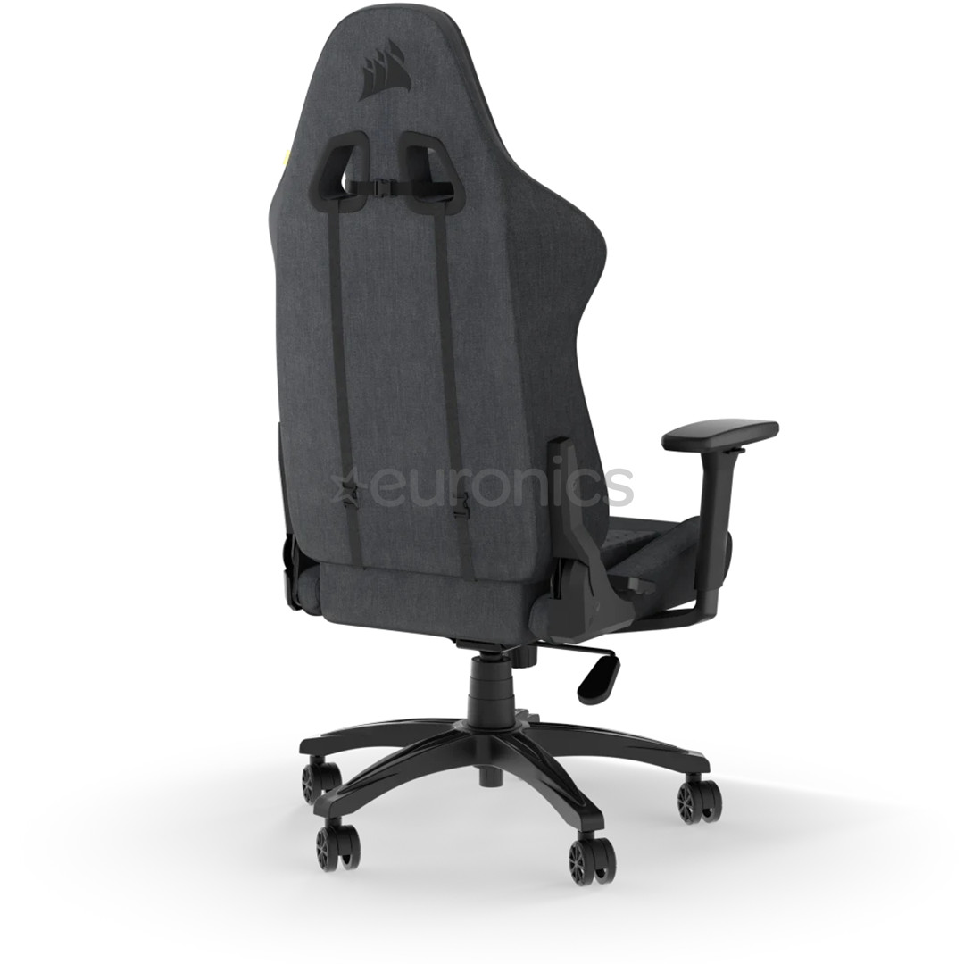 Corsair TC100 Relaxed Fabric, melna/pelēka - Krēsls spēlēm