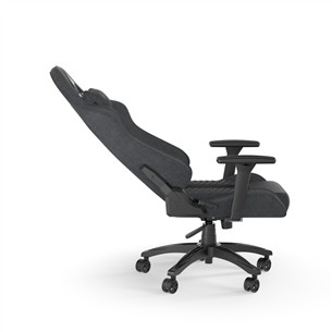 Corsair TC100 Relaxed Fabric, melna/pelēka - Krēsls spēlēm