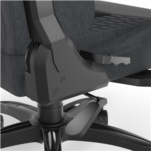 Corsair TC100 Relaxed Fabric, melna/pelēka - Krēsls spēlēm