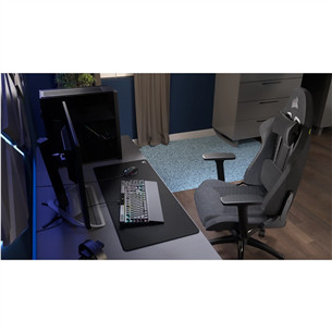 Corsair TC100 Relaxed Fabric, melna/pelēka - Krēsls spēlēm