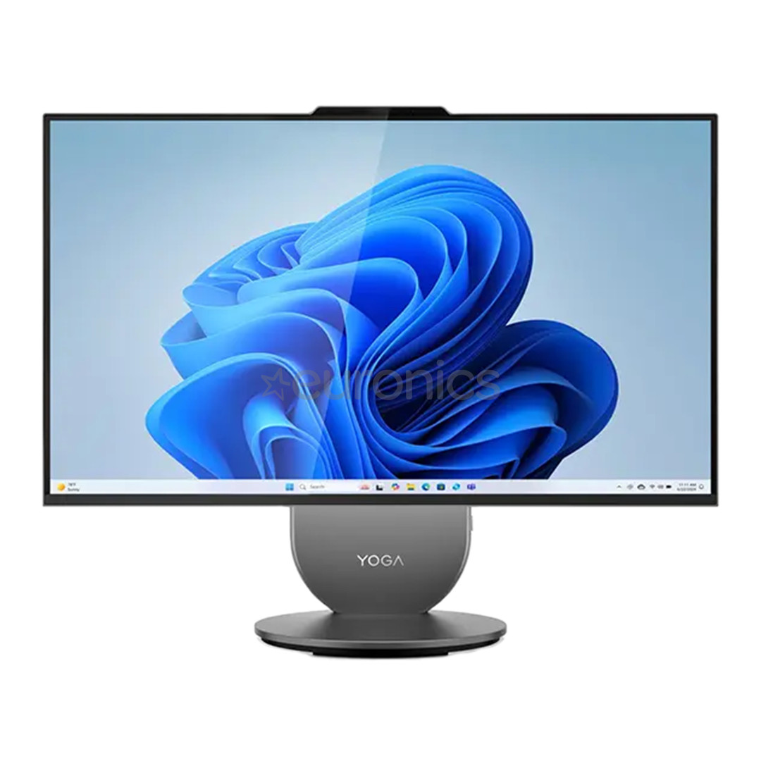 Lenovo Yoga AIO 27IAH10, 27'', QHD, IPS, 120 Hz, Ultra 9, 16 GB, 1 TB, RTX 4050, luna grey -  All in one desktop PC