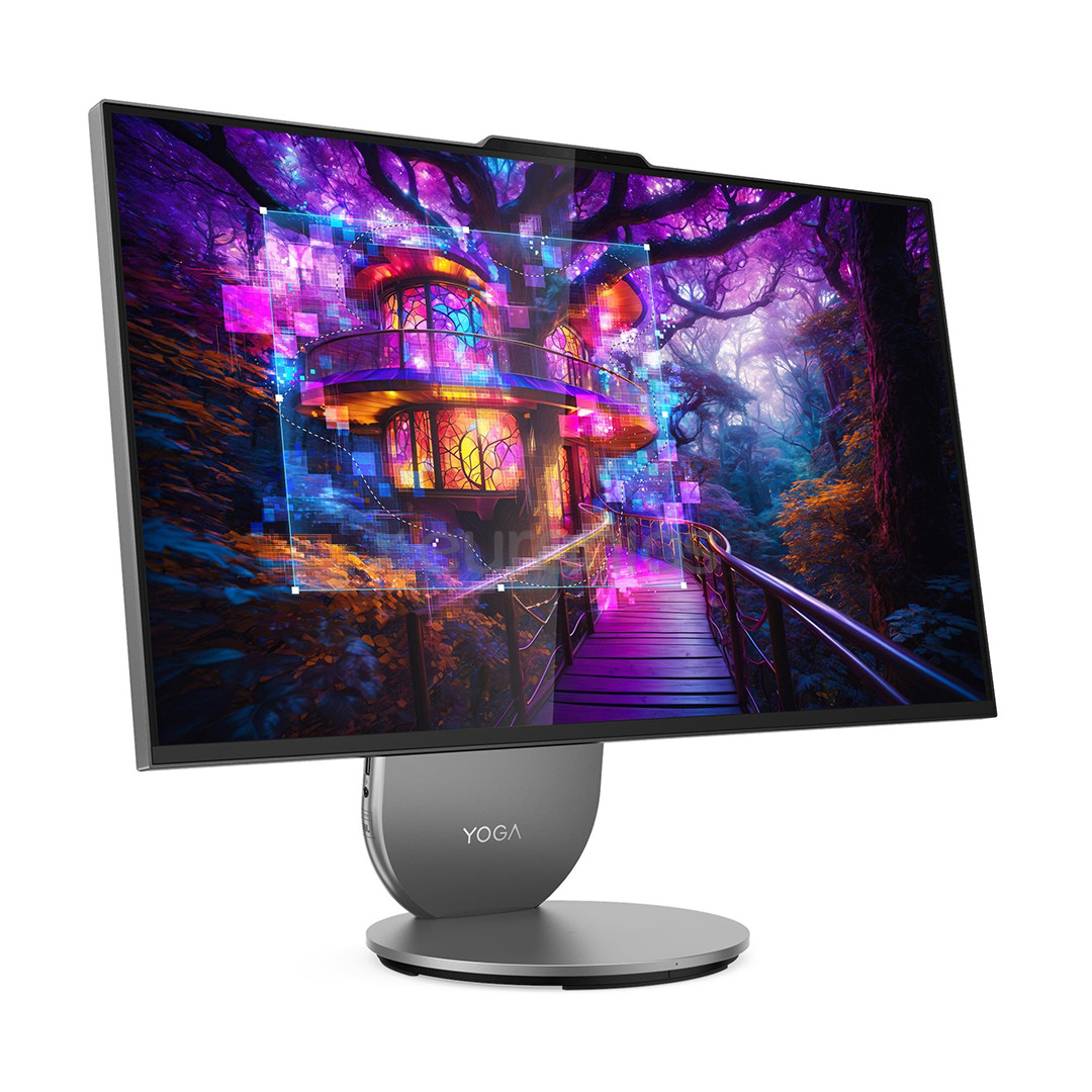 Lenovo Yoga AIO 27IAH10, 27'', QHD, IPS, 120 Hz, Ultra 9, 16 GB, 1 TB, RTX 4050, luna grey -  All in one desktop PC