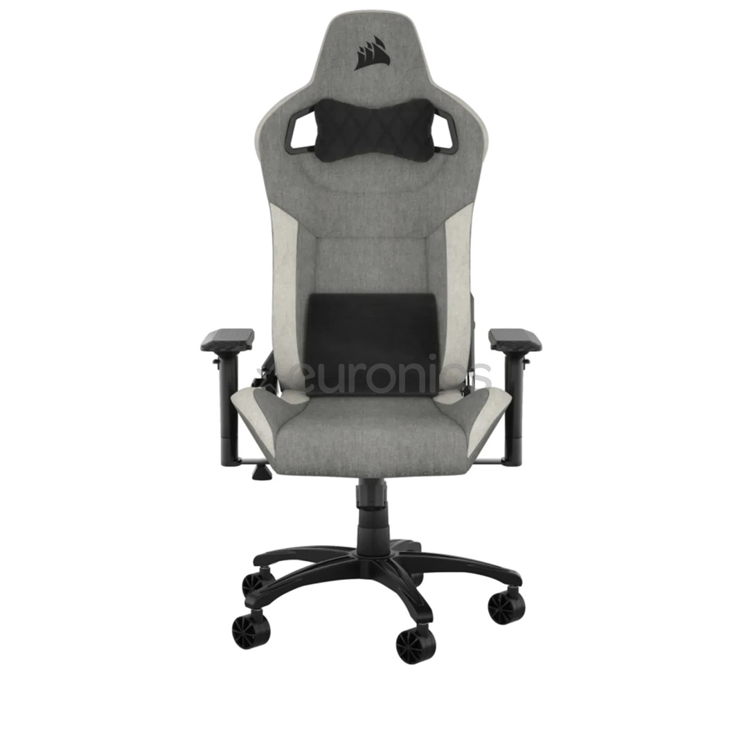 Corsair T3 RUSH Fabric, grey/white - Gaming chair