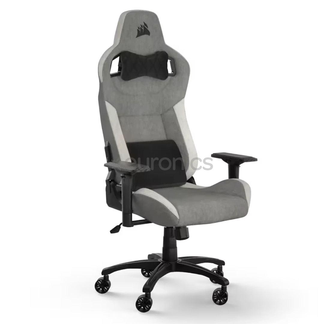 Corsair T3 RUSH Fabric, grey/white - Gaming chair