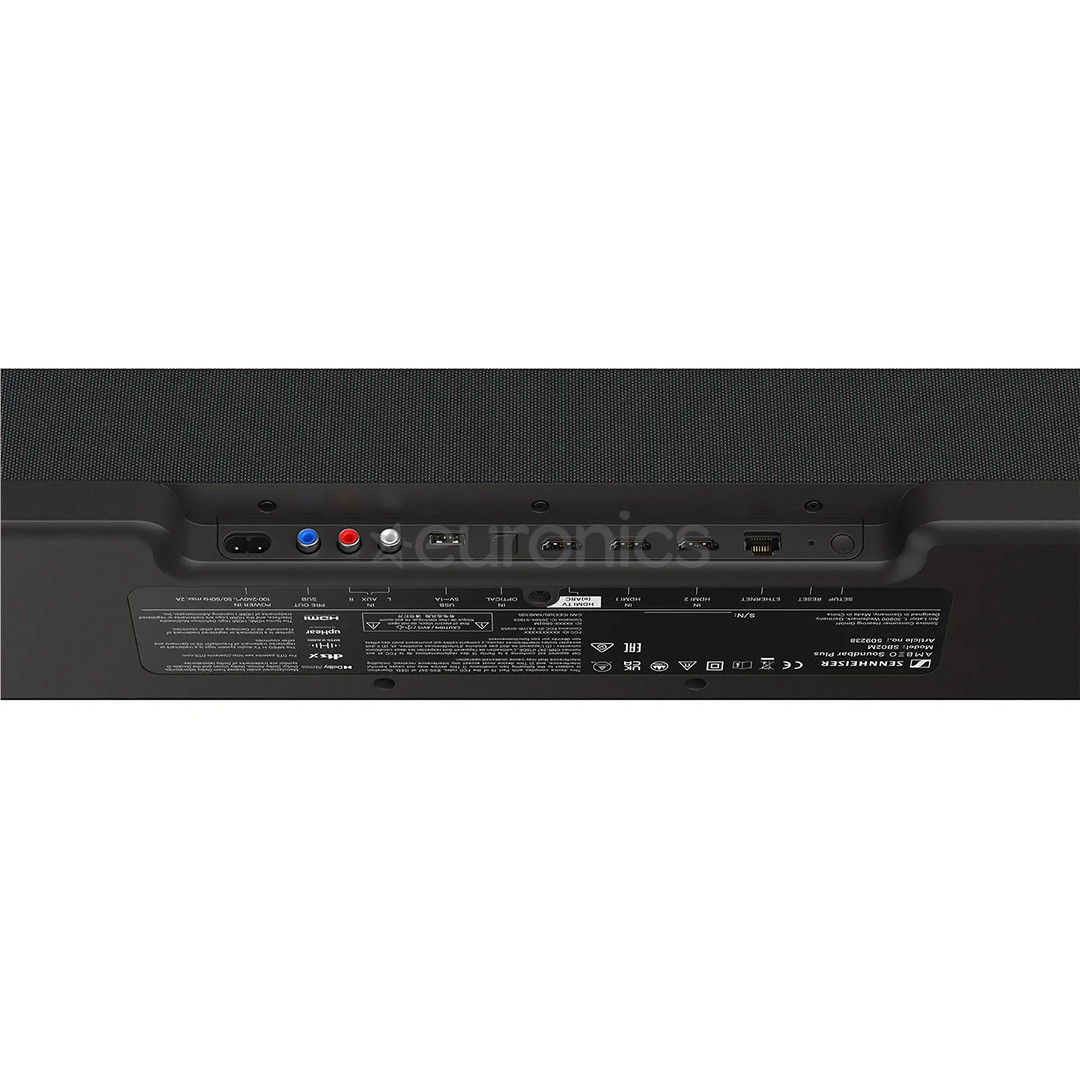 Sennheiser AMBEO Soundbar Plus, melna - Soundbar mājas kinozāle